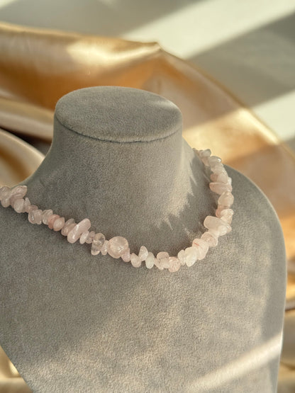 Rose Quartz Charm Necklace