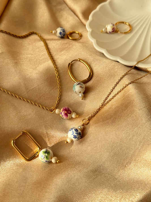 Porselen İnci Kolye