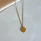 Steel Eye Heart Necklace