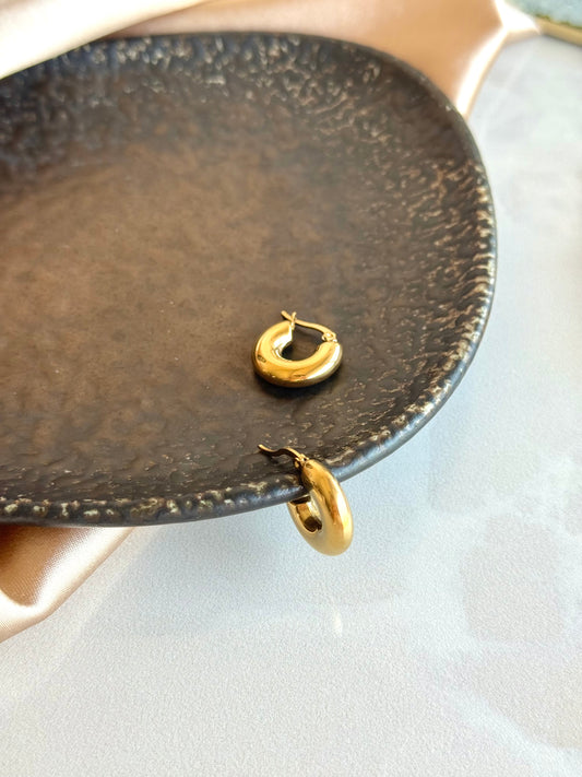 Çelik Bombe Halka Küpe