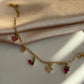 Strawberry Cherry Charm Bracelet