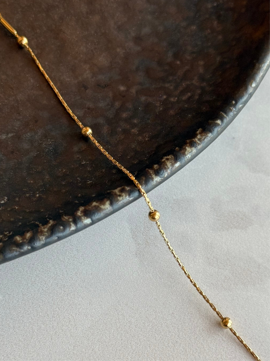 Çelik İnce Top Zincir Bileklik