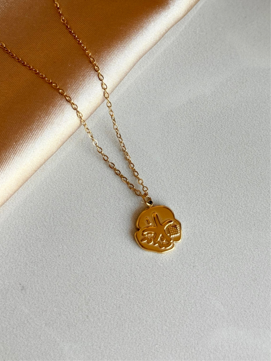 Çelik Yuvarlak Yıldız Kolye