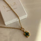 Steel Emerald Trend Necklace