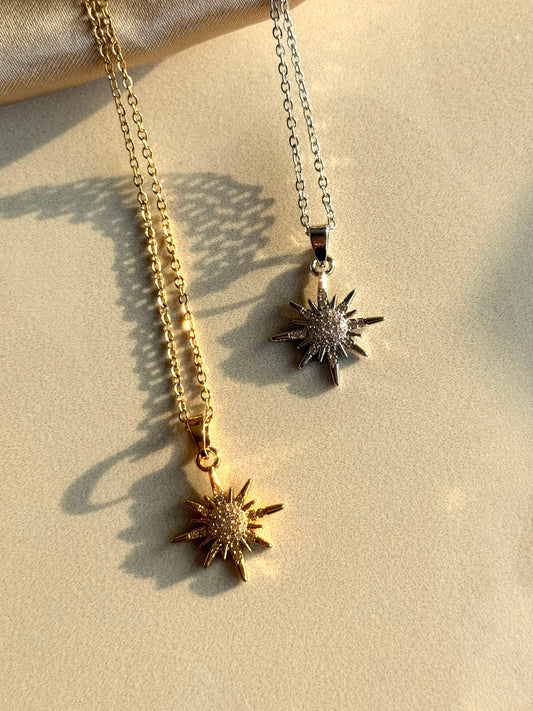 Taşlı Yıldız Kolye