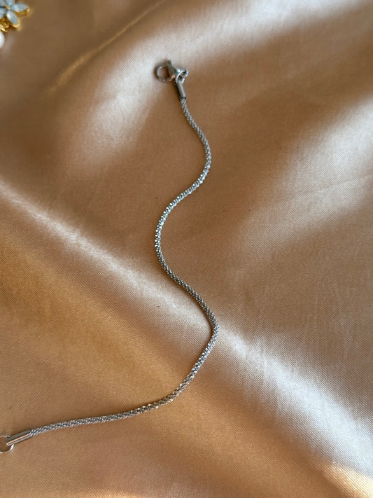 Çelik Işıltılı Zincir Bileklik