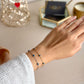 Steel Evil Eye Bead Bracelet