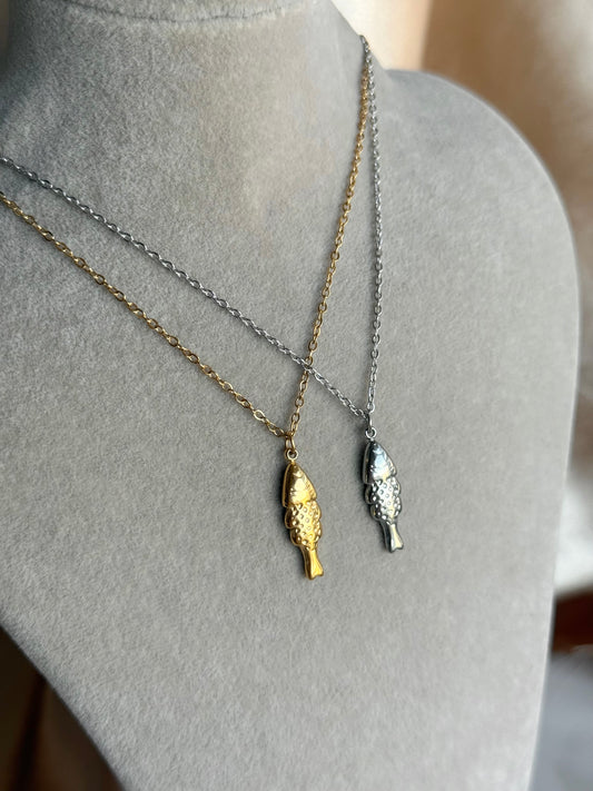 Çelik Minik Balık Kolye