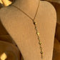 Stone Heart "Y" Necklace