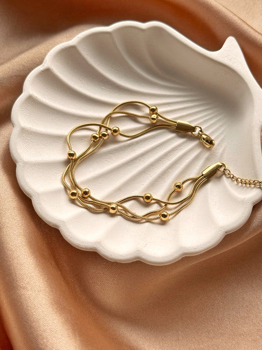 Çelik Dorika Üç Zincir Bileklik