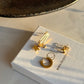 Steel Triple Star Set Earrings