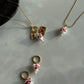 Heart Letter Porcelain Necklace