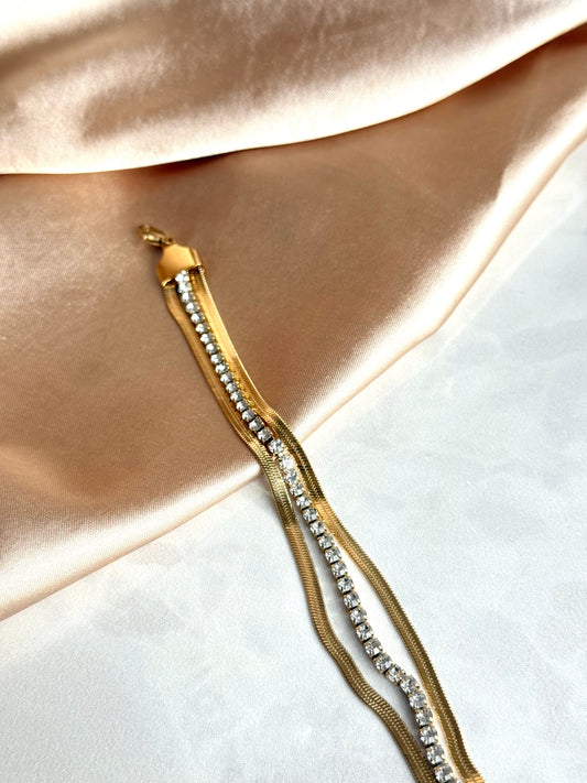 Çelik Su Yolu Çoklu Zincir Bileklik