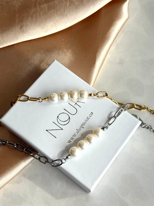 Çelik İnci Boncuk Bileklik