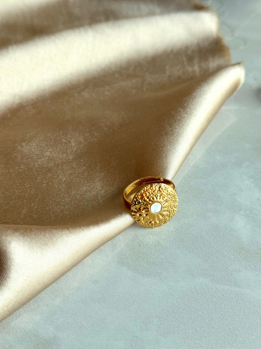 Çelik Sedef Güneş Yüzük