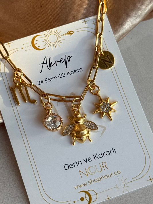 Burç Özel Charm Kolye