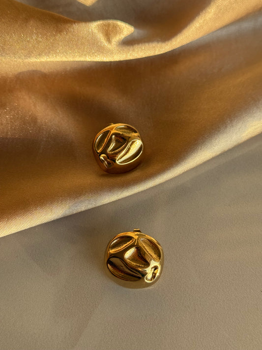 Çelik Düğme Küpe