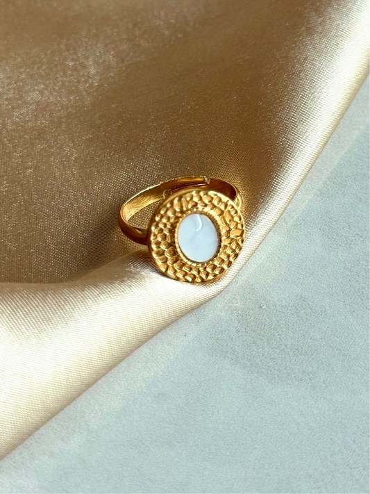 Çelik Sedef Yuvarlak Yüzük