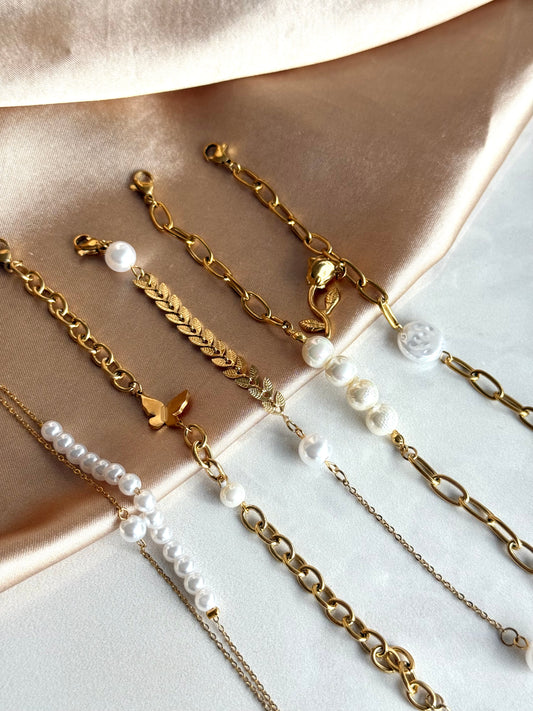 Çelik İnci Kelebek Bileklik