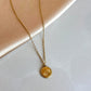 Steel Round Eye Necklace