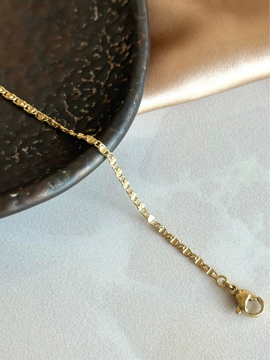 İnce Zincir Bileklik 14 Ayar Serisi