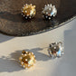 Steel Pearl Ball Earrings