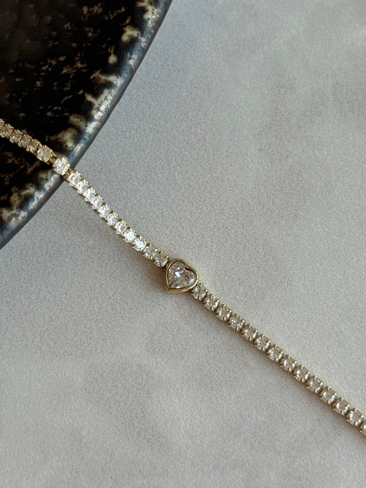 Çelik Kalp Su Yolu Bileklik