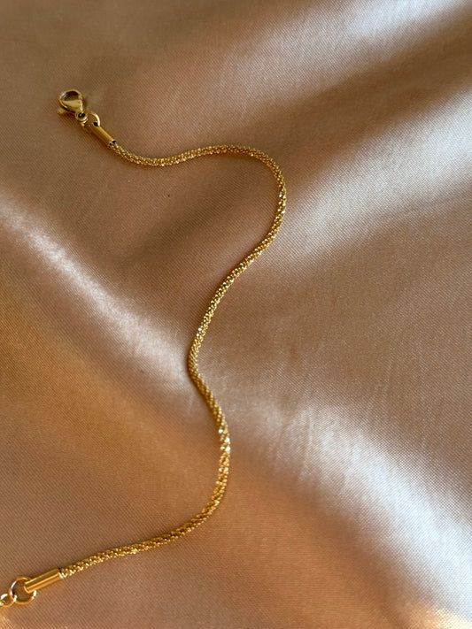 Çelik Işıltılı Zincir Bileklik