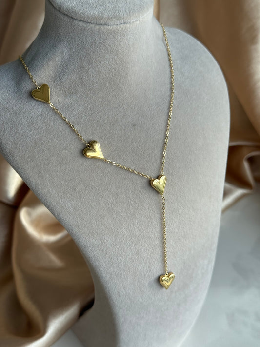 Çelik Bombe Kalp Y Kolye