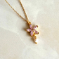 Pink Lotus Pearl Necklace