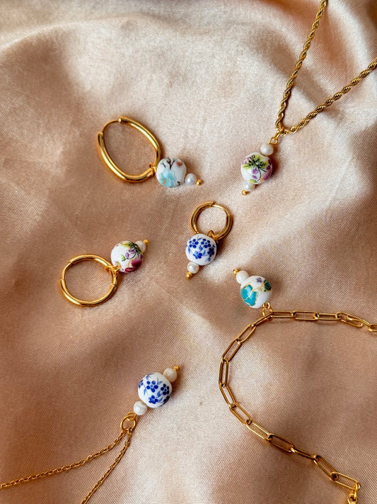 Porselen Çelik Küpe