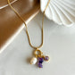 Amethyst Charm Necklace