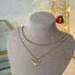 Yılbaşı Geyik Kolye (gümüş/gold)