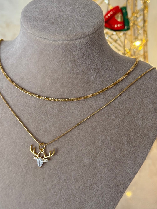 Yılbaşı Geyik Kolye