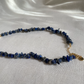 El Yapımı Lapis Lazuli Doğal Kırık Taş Kolye