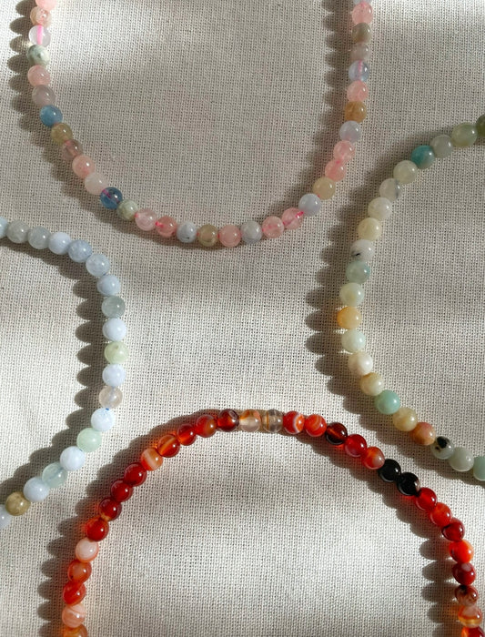 Amazonit Kolye - El Yapımı Doğal Taş Kolye