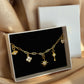 Minimal Charm Bracelet with Stones