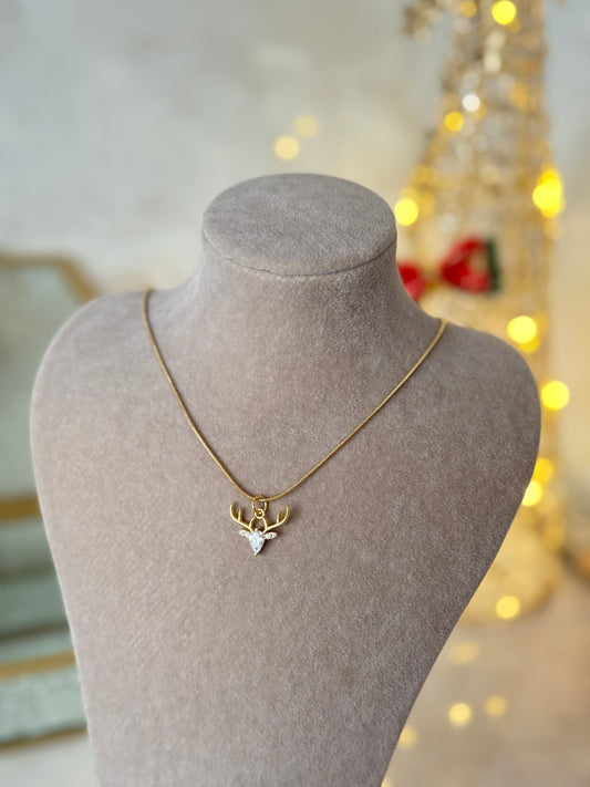 Yılbaşı Geyik Kolye