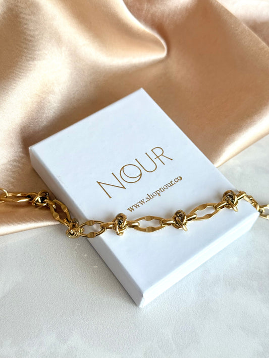 Çelik Düğümlü Zincir Bileklik