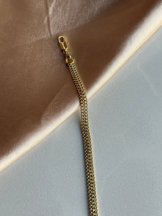 Örgü Zincir Bileklik 14 Ayar Serisi