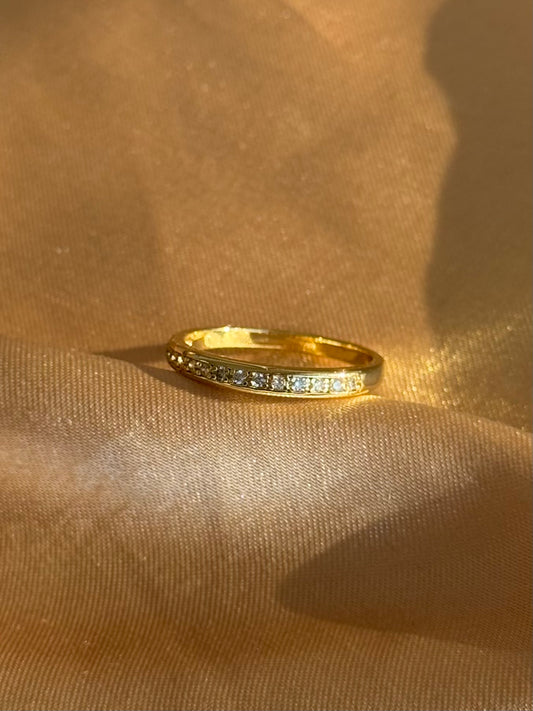 Minimal Taşlı Yüzük 14 Ayar Serisi