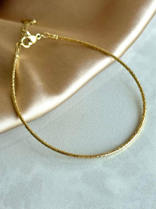 İnce Parlak Bileklik/Bilezik 14 Ayar Serisi
