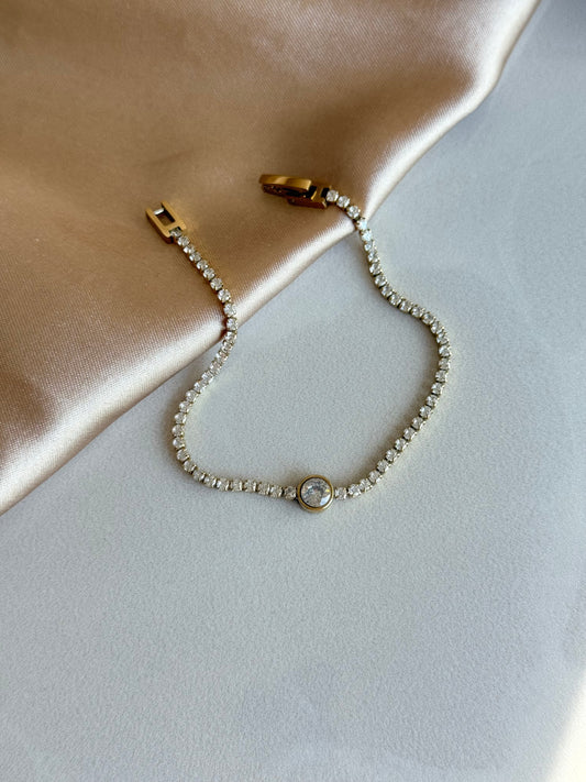 Çelik Yuvarlak Su Yolu Bileklik