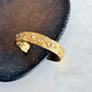 Vintage Steel Embroidered Cuff Bracelet