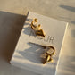 Steel Dangle Heart Earrings