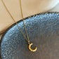 Steel Crescent Necklace