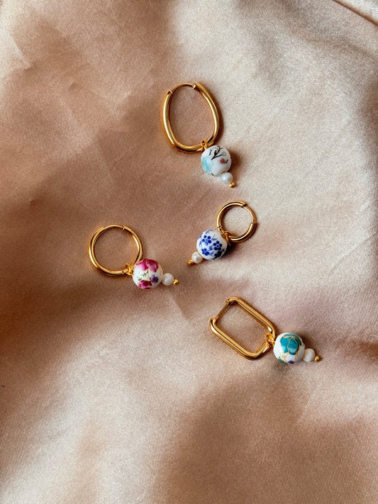 Porselen Çelik Küpe