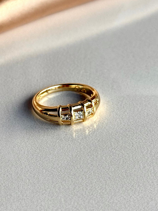 Vintage Taşlı Yüzük 14 Ayar Serisi