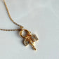 Anahtar Harf Kalp Charm Kolye
