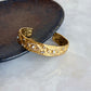 Vintage Steel Embroidered Cuff Bracelet